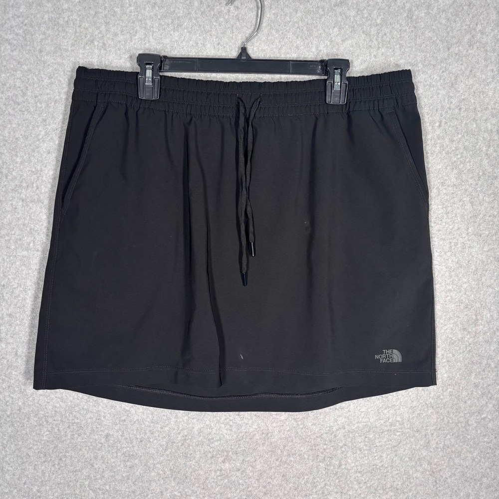 The North Face Skirt XL Black Hiking Athletic Pockets Drawstring Golf Tennis